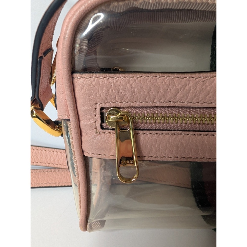Gucci Ophidia Mini Bag Clear Vinyl Purse Crossbody Shoulder Stadium Bag - Picture 5 of 15